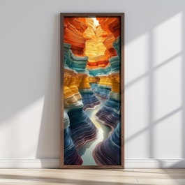 Wallity Pintura Decorativa LONG023-S/120-40 Multicolor de 40 x 120 cm